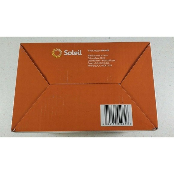 Soleil Personal Ceramic Mini Heater 250W Indoor White Desktop Model MH-08W NEW - Picture 6 of 7